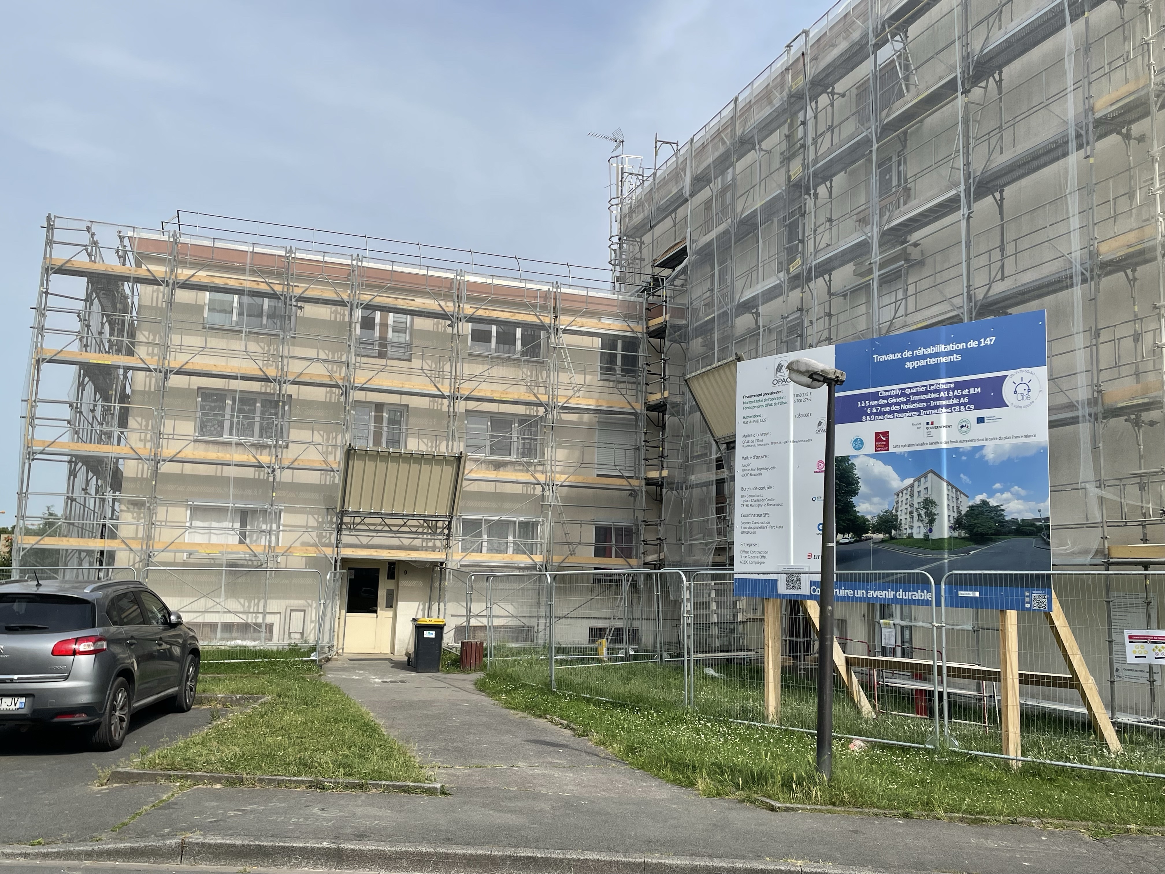 Chantilly travaux quartier Lefébure