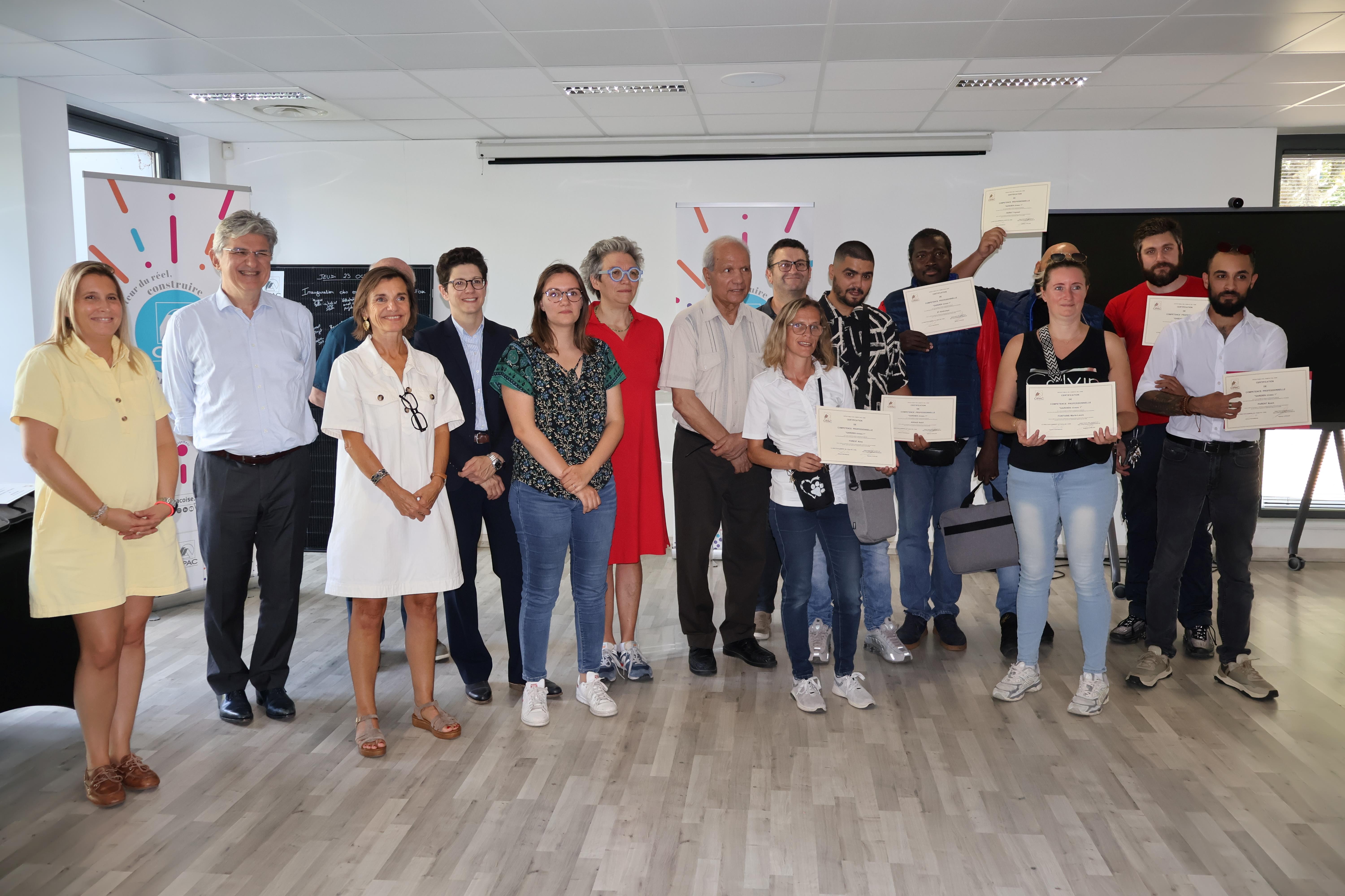 Remise diplômes gardien
