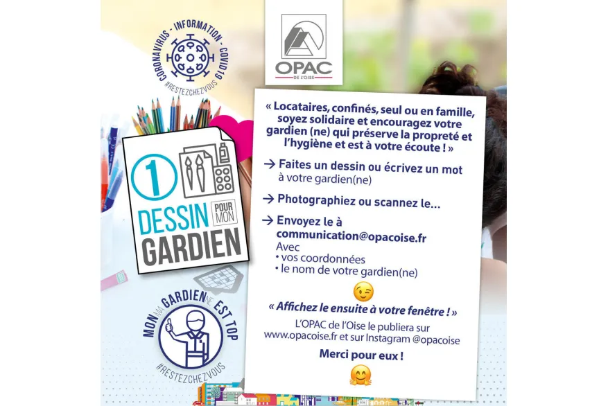 affiche modalites opération un dessin pour mon gardien