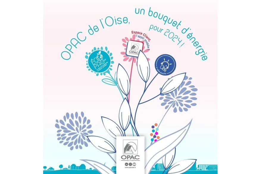 L'OPAC de l'Oise vou souhaite une bonne année 2024