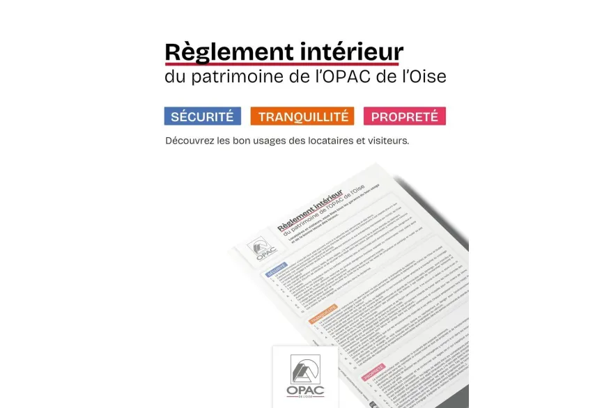 page 1 du règlement intérieur du patrimoine de l'OPAC de l'Oise