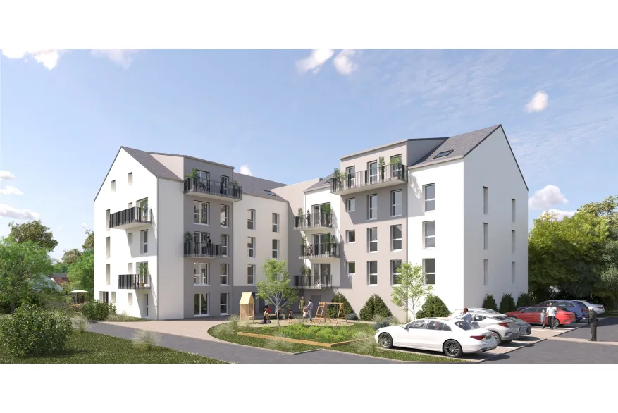La partie logements sera bien distincte de la partie professionnelle au sein de la nouvelle caserne.
