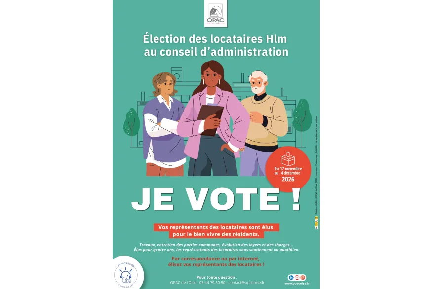 affiche officielle election opac de l'Oise