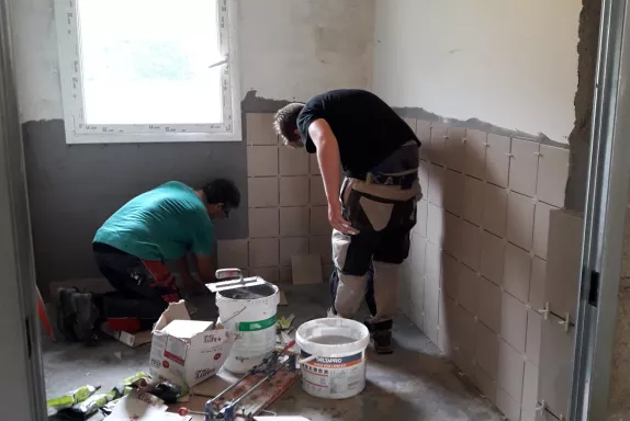 L'essentiel des travaux a été réalisé en un peu moins d'une semaine.