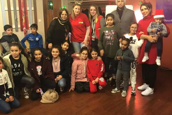 L'association Destin de Femmes a organisé son Noël dans le quartier Saint-Jean, à Beauvais, le 23 décembre 2019.