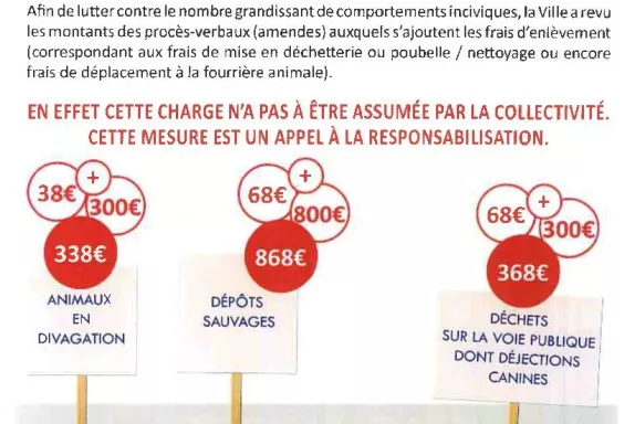 Méru, flyer sur les incivilités au quotidien