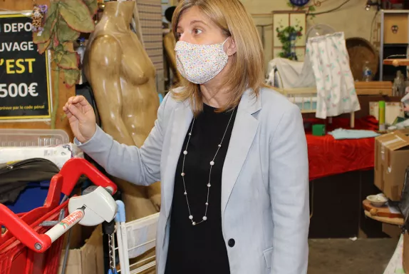 La recyclerie 350 tonnes de dépôts en 2020 indique la directrice, Mélanie Duchemin.