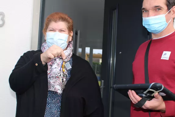 Les  locataires ont reçu les clés de leurs nouveaux logements le 3 novembre 2021.