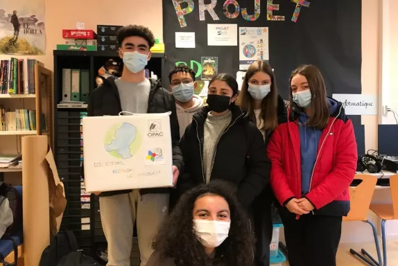 Elèves de 3e du collègue George Sand à Beauvais