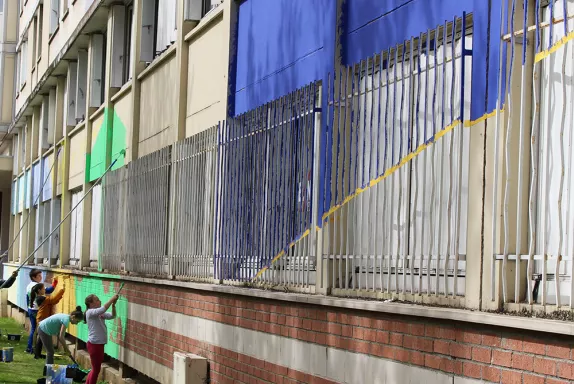 Le projet de fresque est lancé depuis le 11 avril 2022.