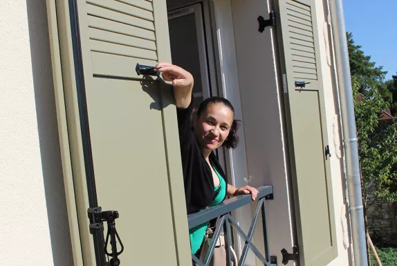 Les familles ont été accueillis par l'équipe de l'agence de Compiègne le 28 juin 2022.