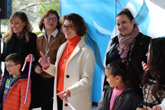 La fresque a été inaugurée le 23 avril 2025