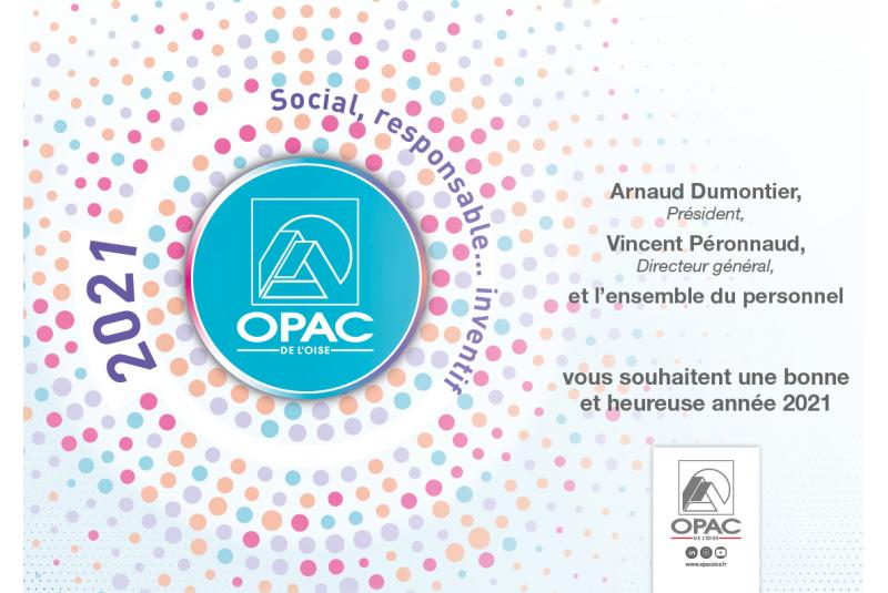 L'OPAC de l'Oise vous souhaite une bonne et heureuse année 2021