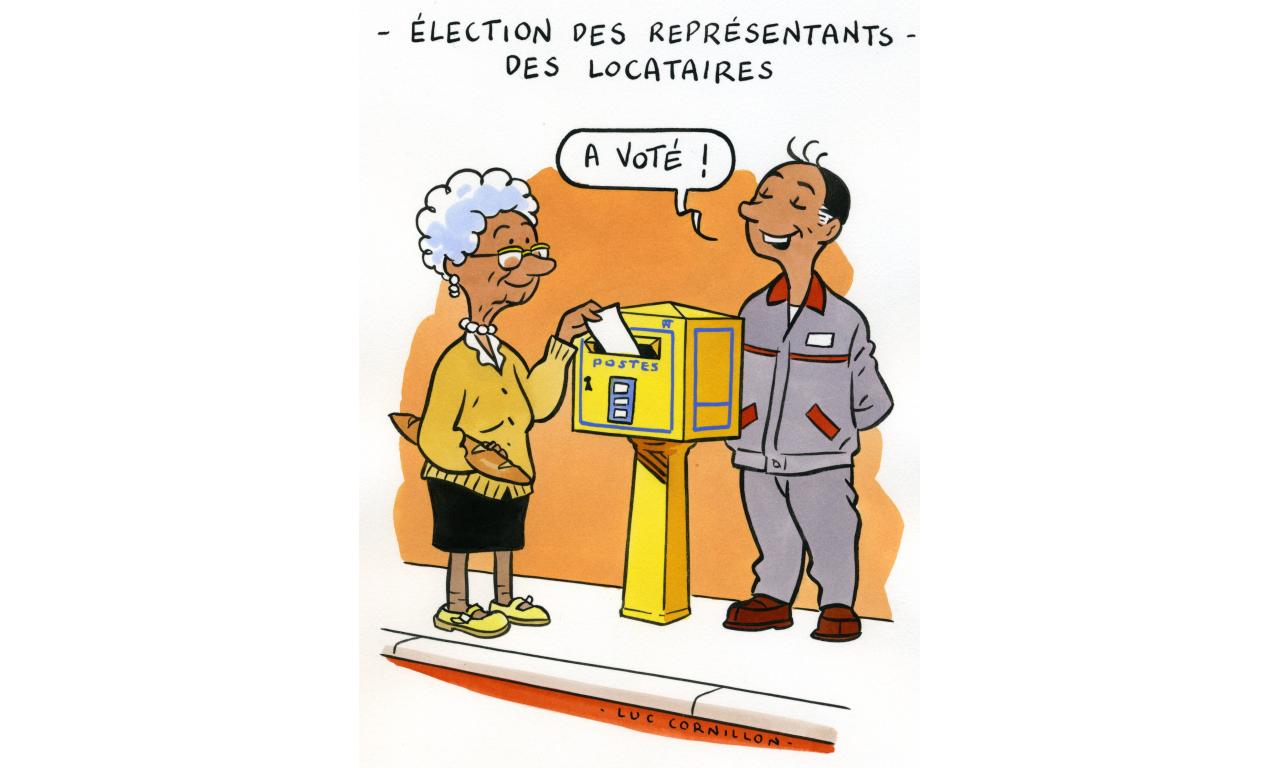 Luc Cornillon dessin vote postal 