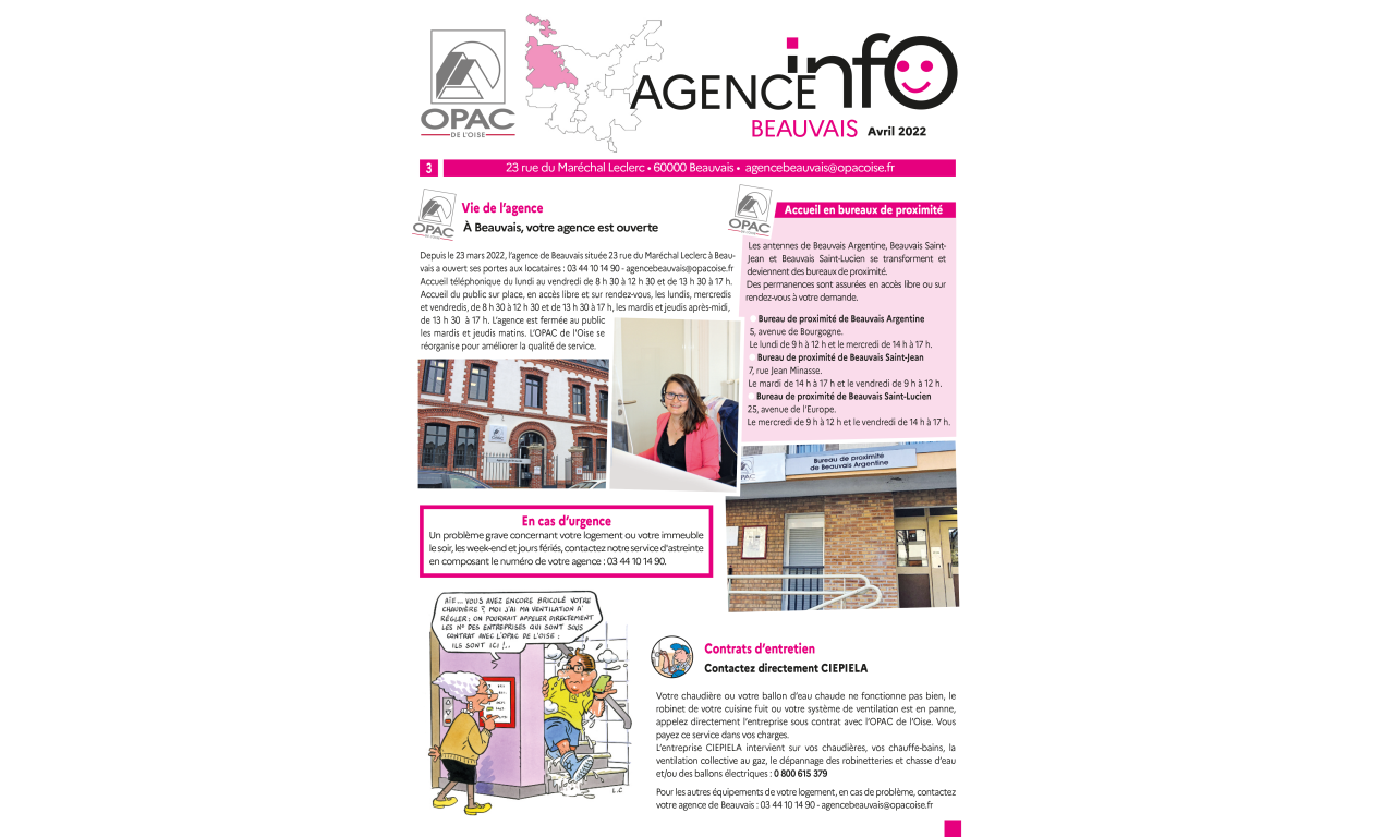 Lettre Agence Info - Avril 2022 - Beauvais